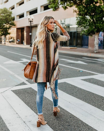 Irregular Vintage Fringe Sweater - Seldom Seen Styles