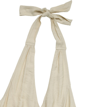 Jumpsuits for Women Casual Sleeveless One Piece Wide Leg Rompers Pants with Pockets High Waist V-Neck Halter Overalls - Seldom Seen Styles