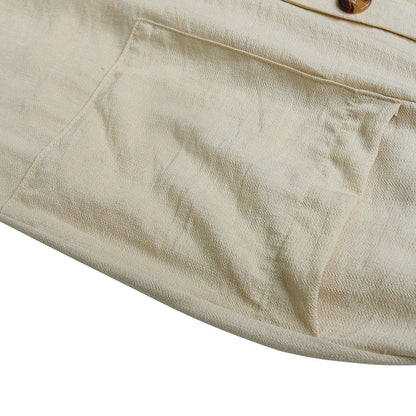 Jumpsuits for Women Casual Sleeveless One Piece Wide Leg Rompers Pants with Pockets High Waist V-Neck Halter Overalls - Seldom Seen Styles