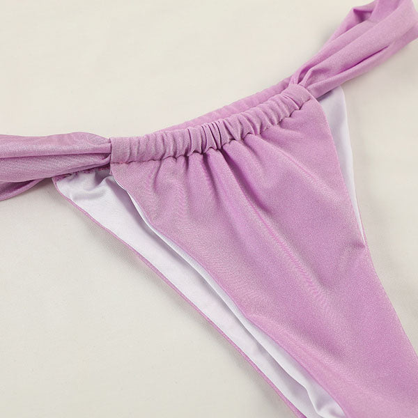 Krystal Triangle Cups Tie Back Bikini - Seldom Seen Styles