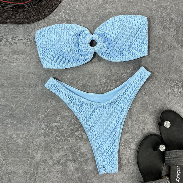 Leticia Bandeau High Cut Bikini - Seldom Seen Styles