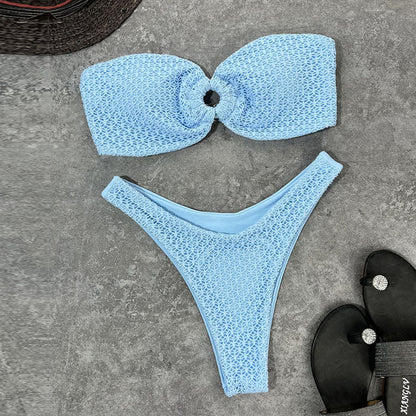 Leticia Bandeau High Cut Bikini - Seldom Seen Styles