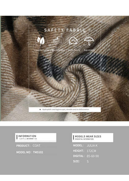 Long Jackets for Women Loose Fit Long Sleeve Flannel Plaid Coat Casual Button Down Lapel Shirt Jacket - Seldom Seen Styles