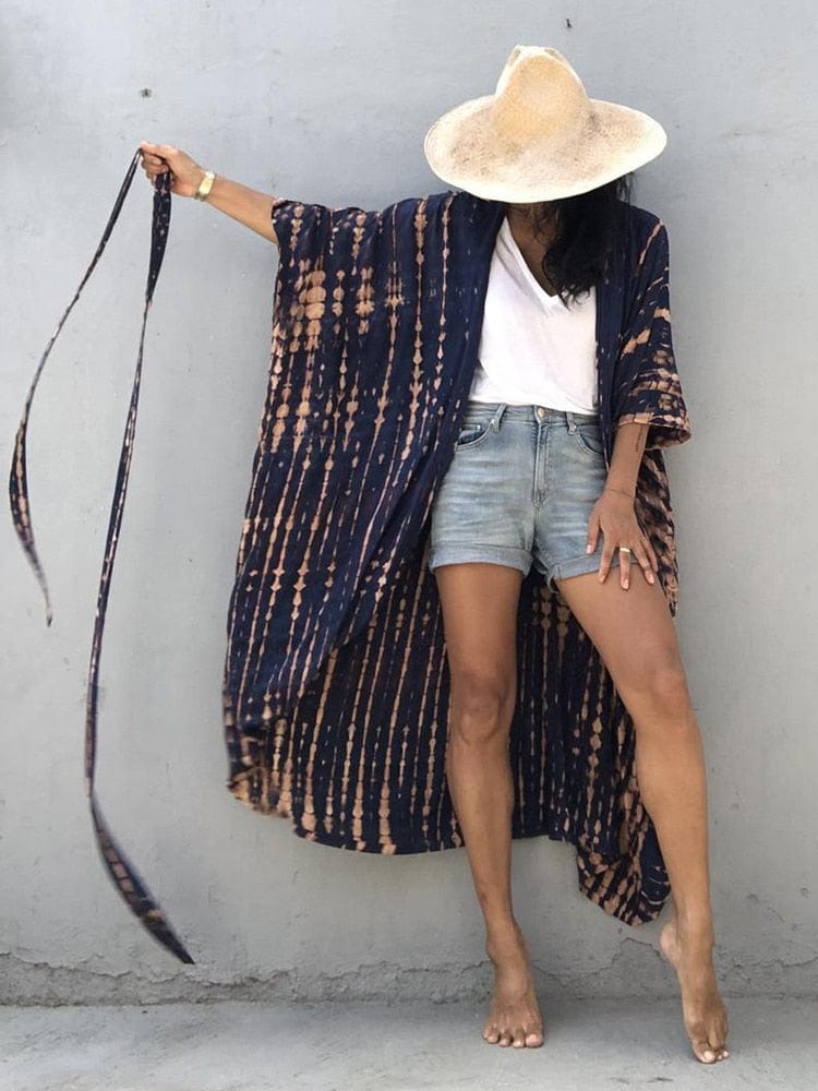 Long Kimono Swimsuit Cover Up - Seldom Seen Styles