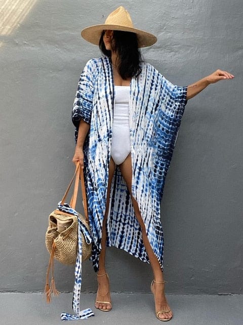 Long Kimono Swimsuit Cover Up - Seldom Seen Styles
