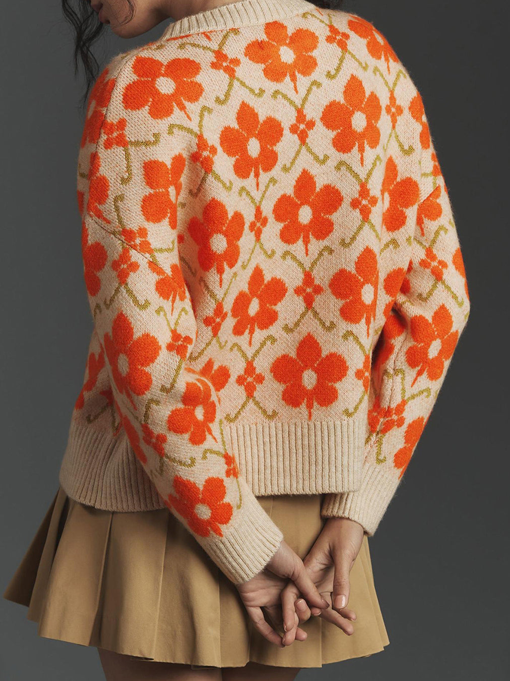 Long Sleeve Jacquard Floral Cardigan Sweaters for Women Lightweight Button Up Flower Printed Pattern Cardigans Fall Knit Sweater Tops - Seldom Seen Styles