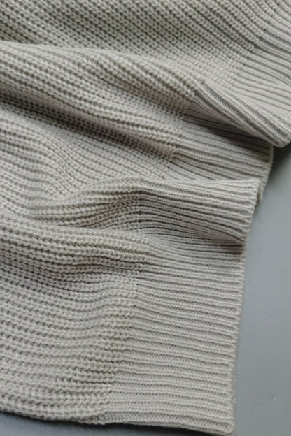 Loose Fit V-Neck  Women's Pure Color Long Sleeve Half Zipper Pullover Sweaters Casual Slouchy Ribbed Knitted Jumper Tops - Seldom Seen Styles