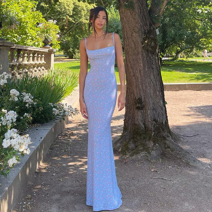 MILENA MAXI DRESS Spaghetti Strap Sundress - Seldom Seen Styles