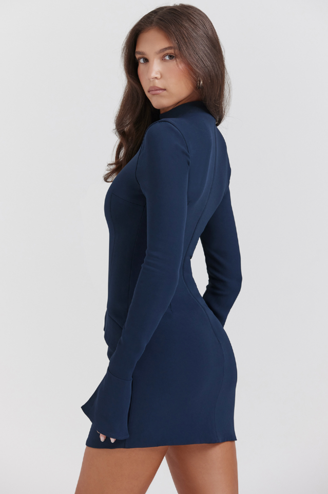 Mahalia Navy Mini Dress - Seldom Seen Styles
