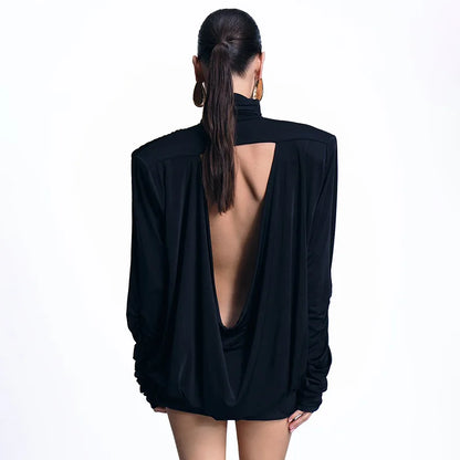 Marsala high neck long shirt dresses for women - Seldom Seen Styles