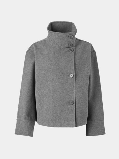 Martha | High-Neck Buttoned Jacket