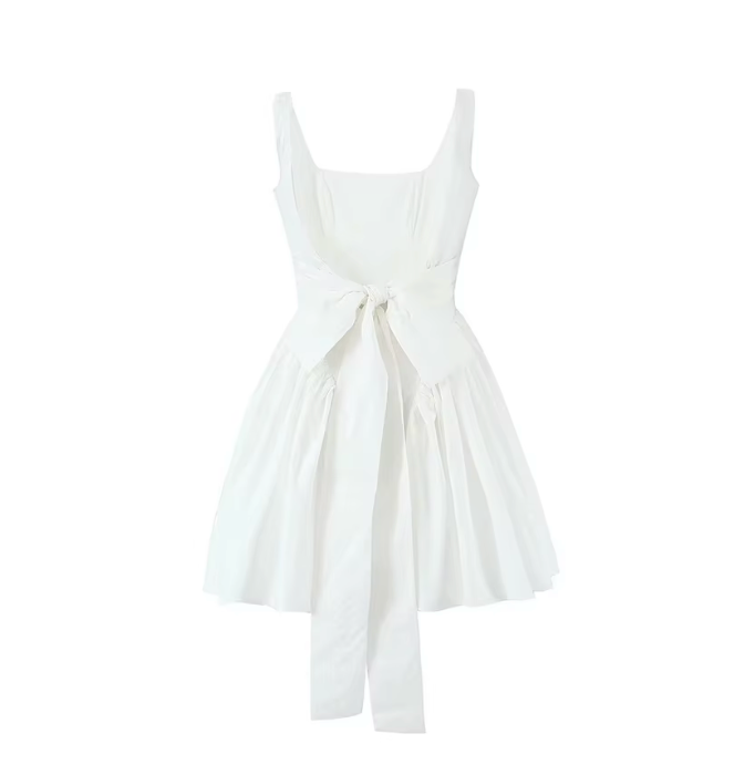 Martini Tie Bow Mini Dress - Seldom Seen Styles