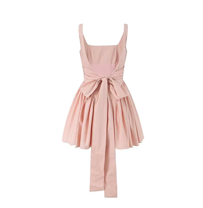 Martini Tie Bow Mini Dress - Seldom Seen Styles