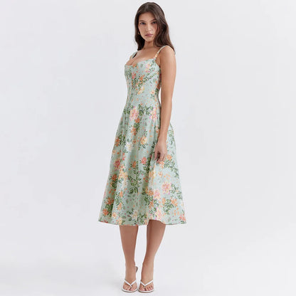 Meadow Muse Floral Fummer Dress Floral Print Sundress - Seldom Seen Styles