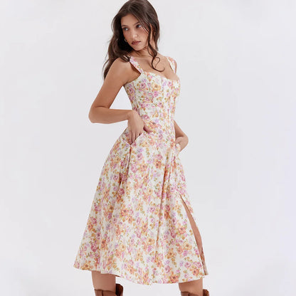 Meadow Muse Floral Fummer Dress Floral Print Sundress - Seldom Seen Styles