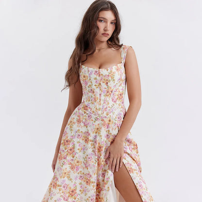 Meadow Muse Floral Fummer Dress Floral Print Sundress - Seldom Seen Styles