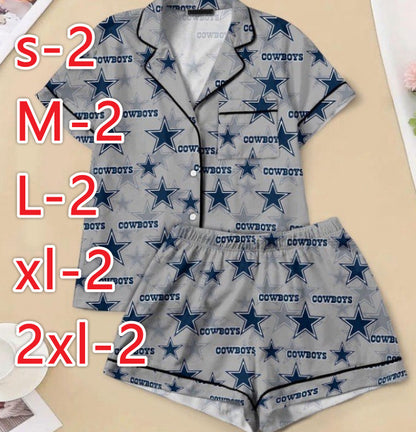 Moon Princess Sailor Guardians Wand Satin Pajama Set For Women Print Comfy Satin Sleepwear & Loungewear Pjs Printing Silky Top & Bottoms - SHESHOW - Seldom Seen Styles
