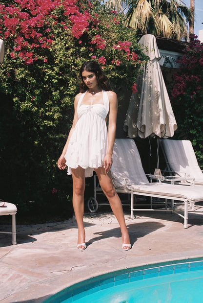 Caterina Floral Halter Dress