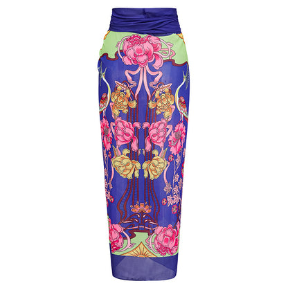 New Printed Fashion Design Hot Spring Swimsuit Women's One-Piece Two-Piece Set - Seldom Seen Styles