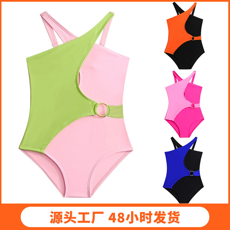 New Style Girls' Swimsuit Nylon High Elasticity Children's Swimsuit Toddler Girl One-Piece Swimsuit Children's Swimwear for Girls2025 - Seldom Seen Styles