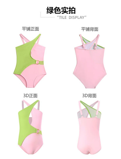 New Style Girls' Swimsuit Nylon High Elasticity Children's Swimsuit Toddler Girl One-Piece Swimsuit Children's Swimwear for Girls2025 - Seldom Seen Styles