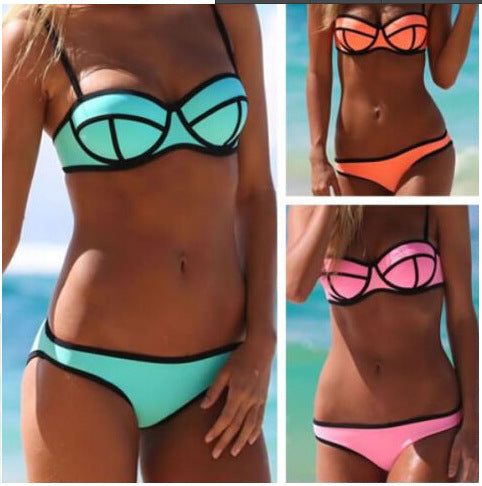 New Swimsuit Women's Zipper Bikini Swimsuit Sexy Multicolor Swimsuit - Seldom Seen Styles