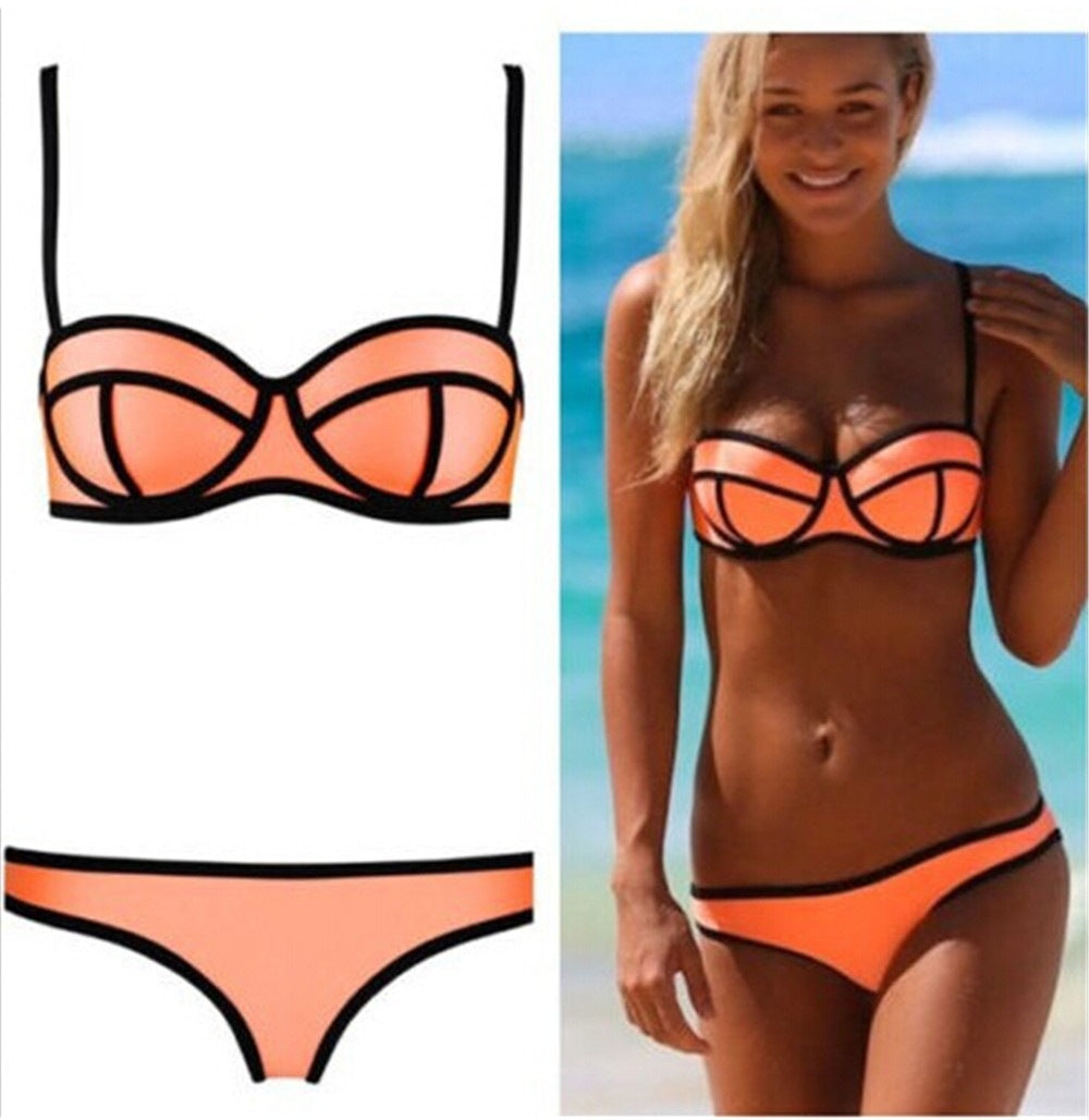 New Swimsuit Women's Zipper Bikini Swimsuit Sexy Multicolor Swimsuit - Seldom Seen Styles