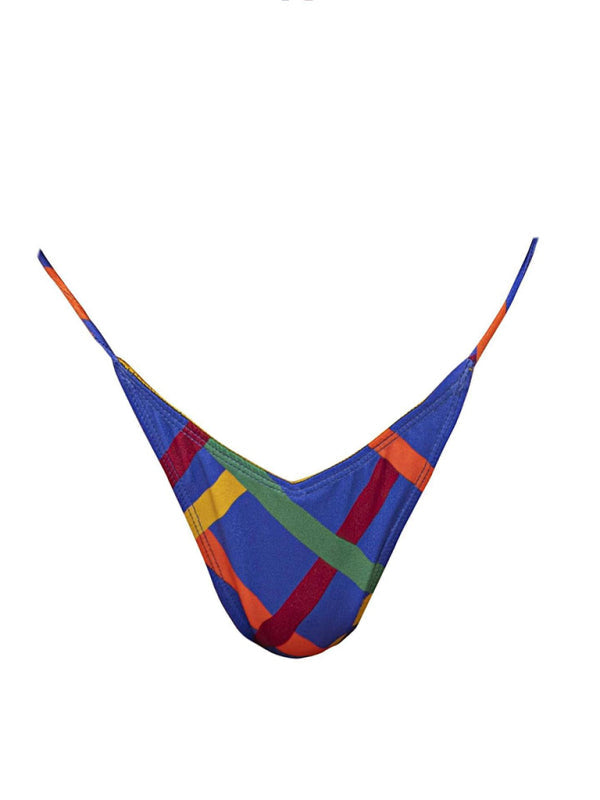 New women's solid color strappy sexy bikini - Seldom Seen Styles