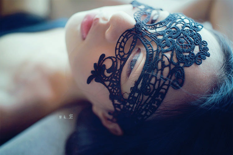 Nightclub Queen Party Sexy Lingerie Set Lace Hollow Eye Mask Princess Cat - Seldom Seen Styles