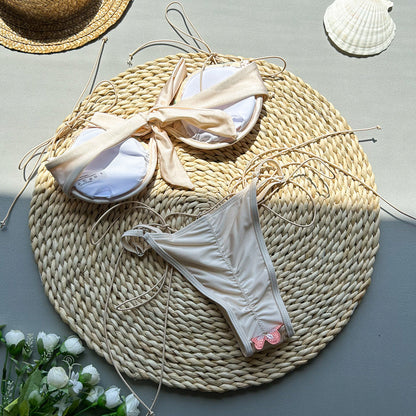 Novalee | Embroidery Split Swimsuit - Seldom Seen Styles