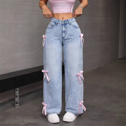 Snowflake Bow Jeans