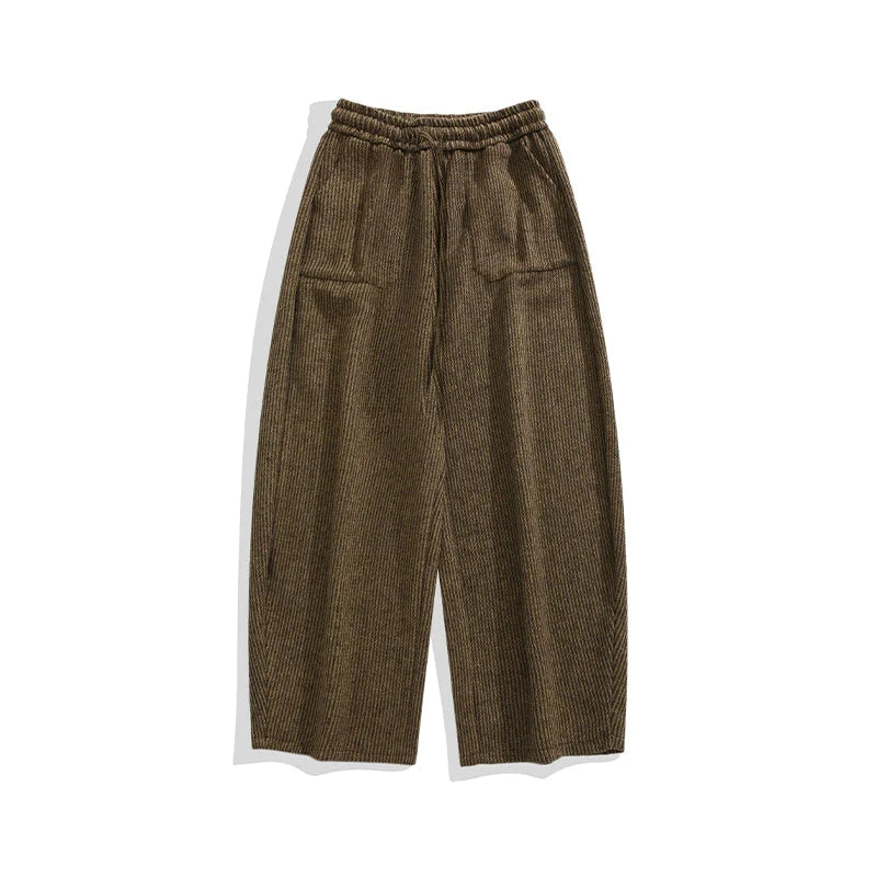 Corduroy Knit-Waist Lounge Pants - Seldom Seen Styles