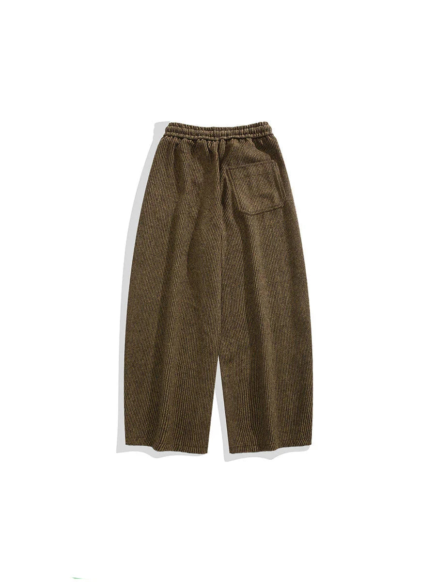 Corduroy Knit-Waist Lounge Pants - Seldom Seen Styles