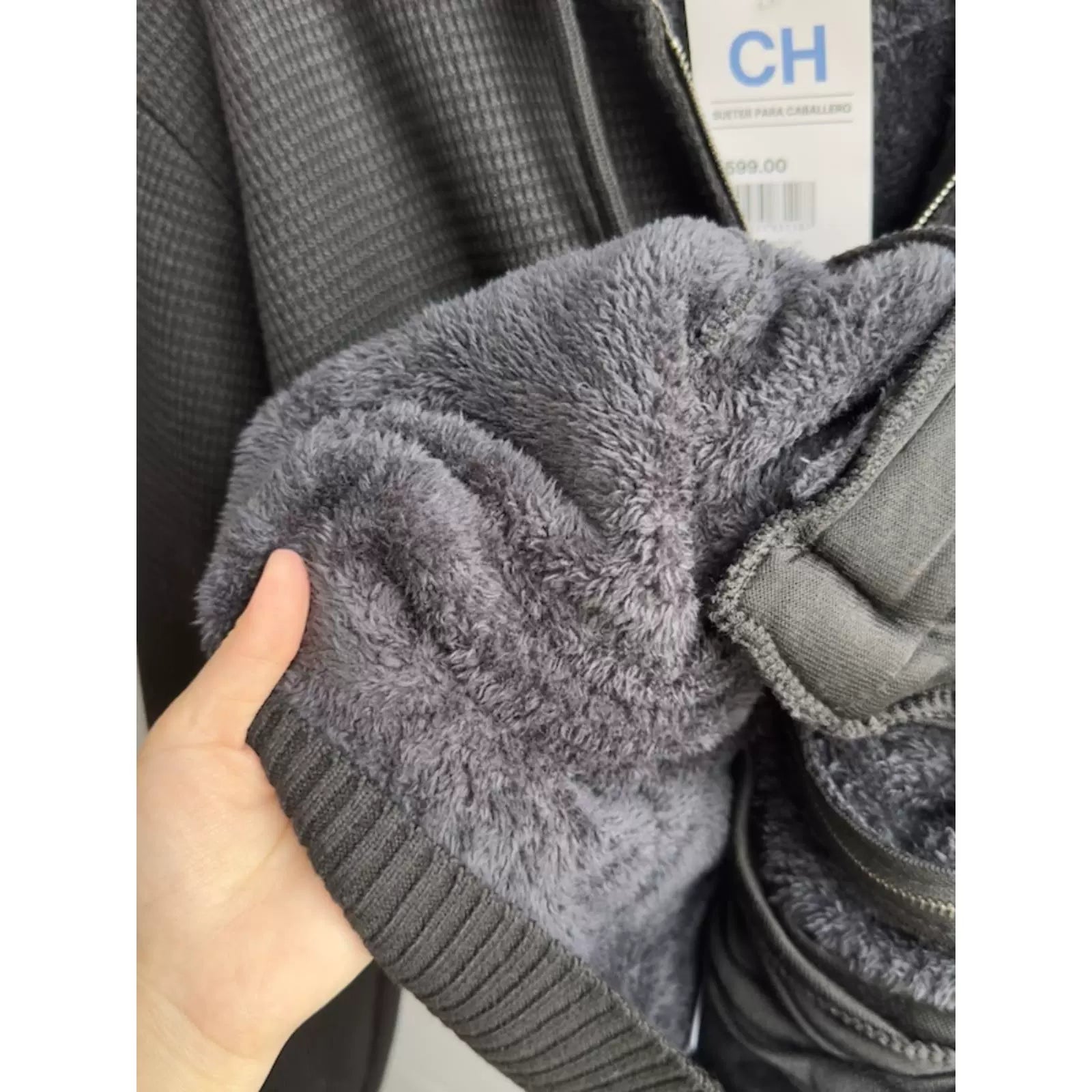 Men's Zip Up Hoodie Heavyweight Winter Sweatshirt Fleece Sherpa Lined Warm Jacket - Seldom Seen Styles