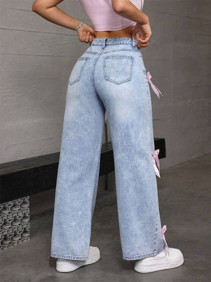 Snowflake Bow Jeans