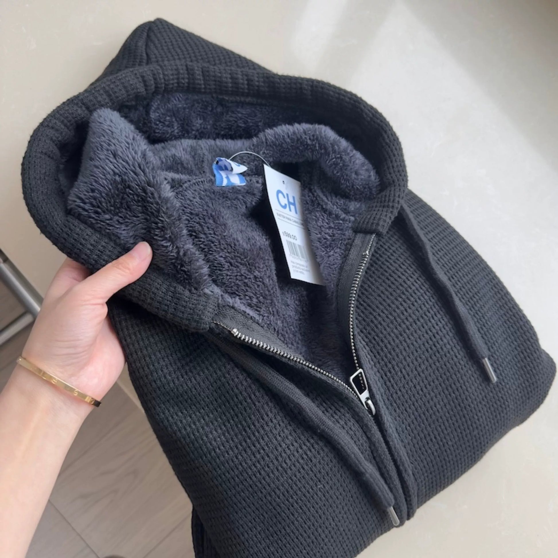 Men's Zip Up Hoodie Heavyweight Winter Sweatshirt Fleece Sherpa Lined Warm Jacket - Seldom Seen Styles