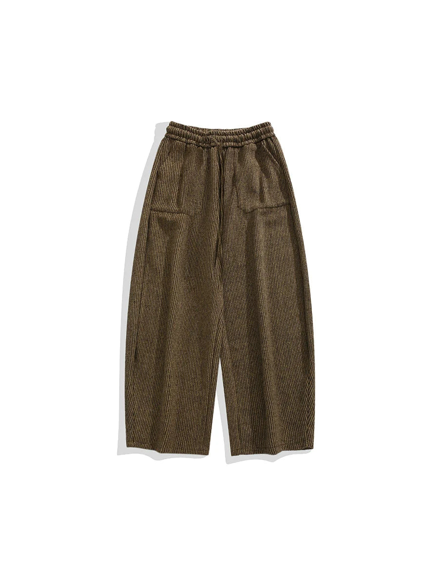 Corduroy Knit-Waist Lounge Pants - Seldom Seen Styles