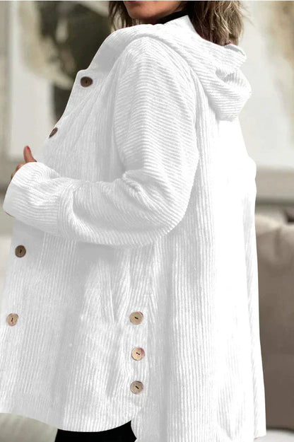 Cordio - Cozy Corduroy Hooded Jacket