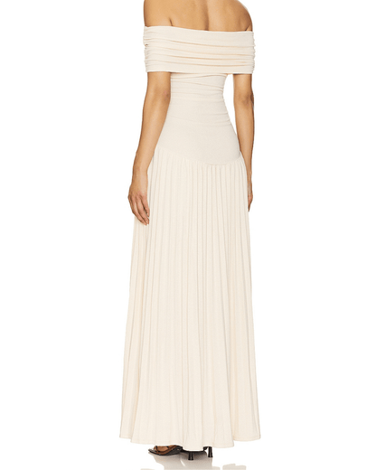 Off Shoulder Maxi Dress - Seldom Seen Styles
