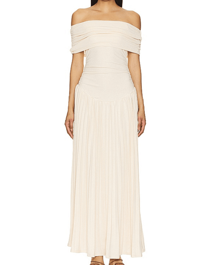 Off Shoulder Maxi Dress - Seldom Seen Styles