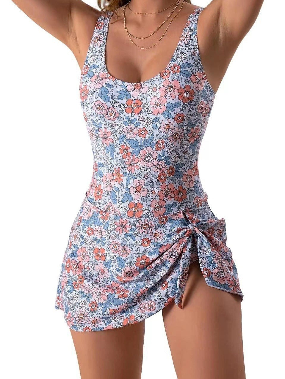 One Piece Swimdress Swimsuits for Women Tummy Control Swim Dresses Skirt Bathing Suit - Seldom Seen Styles