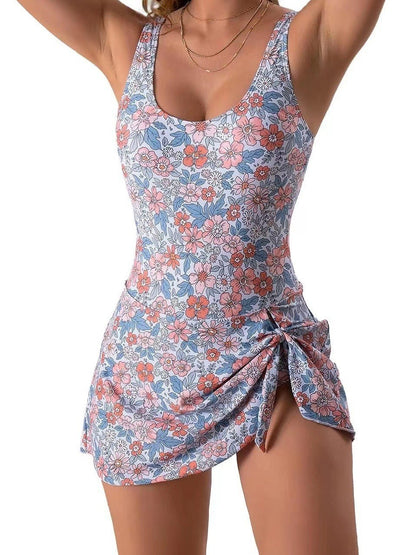 One Piece Swimdress Swimsuits for Women Tummy Control Swim Dresses Skirt Bathing Suit - Seldom Seen Styles