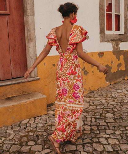 Passionate Flower Totem Maxi Dress - Seldom Seen Styles
