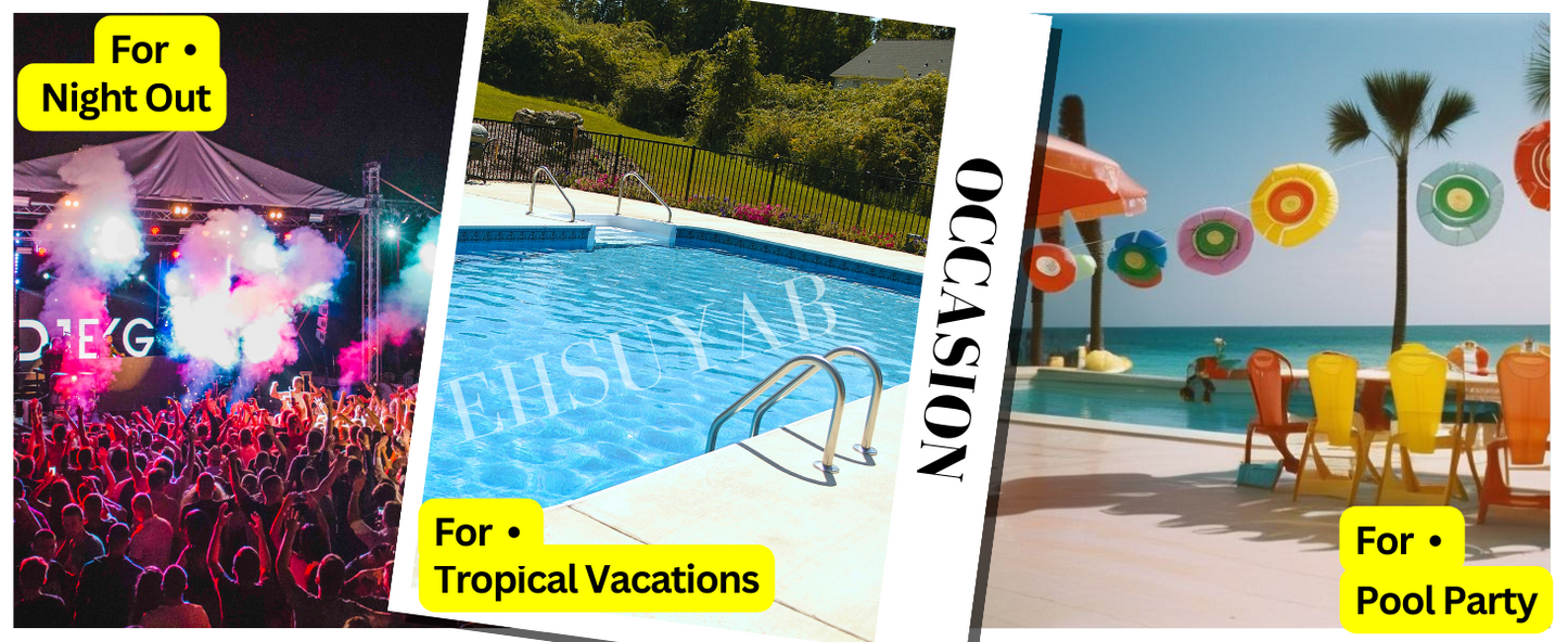 Pool Party Glitter Bikini, Neon Strap, Padded 2Pc Swimsuit Boudoir Shoot - Seldom Seen Styles