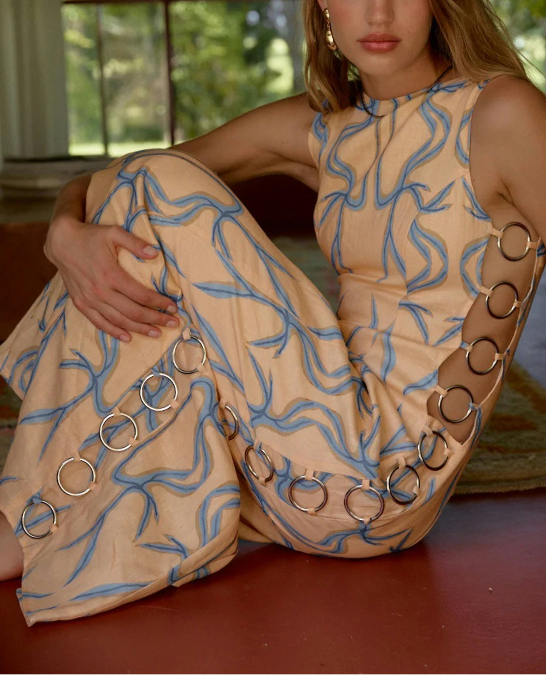 Print Linen Maxi Dress - Seldom Seen Styles