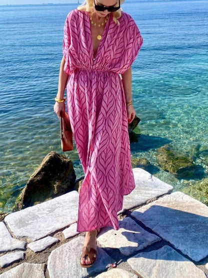 Printed Resort Maxi Dress - Seldom Seen Styles