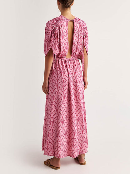 Printed Resort Maxi Dress - Seldom Seen Styles