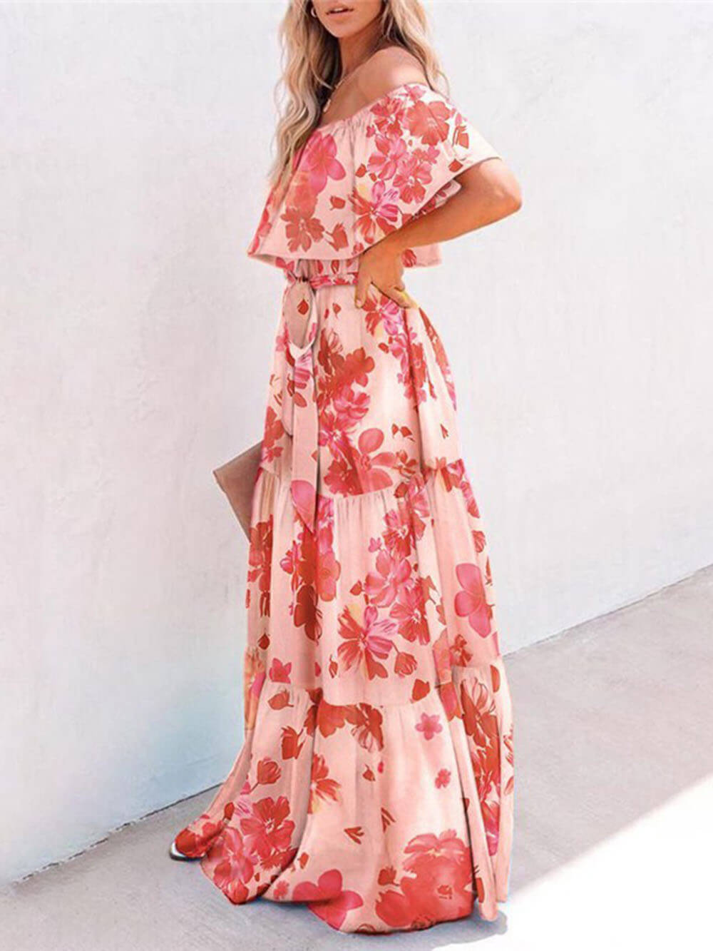 Printed Wrap Maxi Dress - Seldom Seen Styles