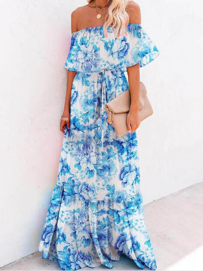 Printed Wrap Maxi Dress - Seldom Seen Styles