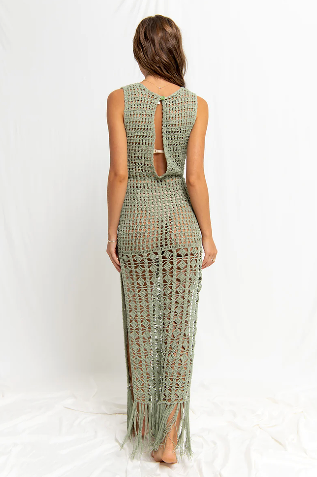 Crochet High Neck Cover Up - Seldom Seen Styles